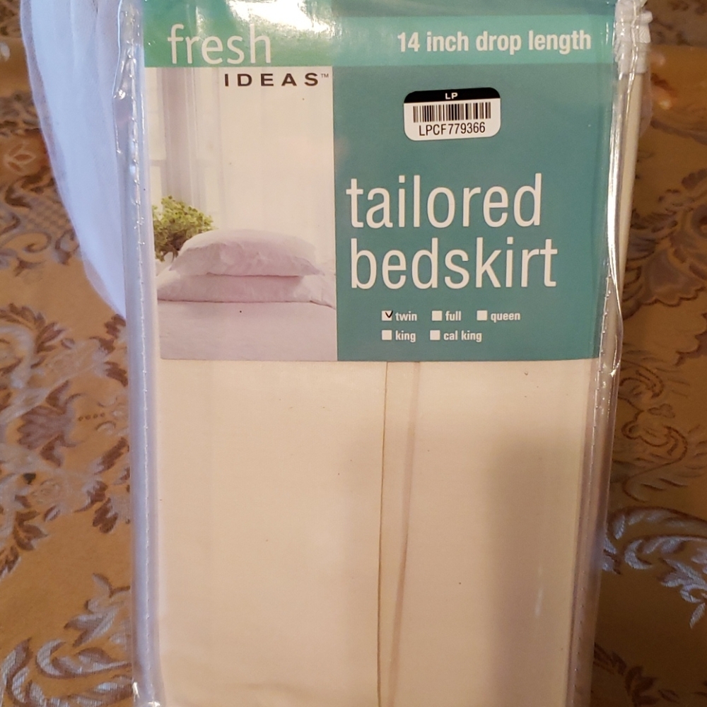 Twin Size Tailored Bedskirt by Fresh Ideas